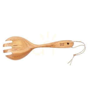 Widelec do sałatki z drewna tekowego Teak Root Collection 26 cm small 7