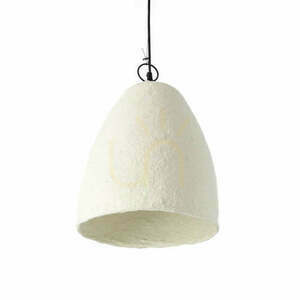 Lampa wisząca Bazar Bizar Savana S biała z papier-mâché small 1