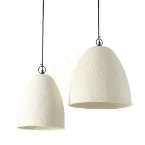 Lampa wisząca Bazar Bizar Savana S biała z papier-mâché small 2