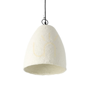 Lampa wisząca Bazar Bizar Savana S biała z papier-mâché small 3