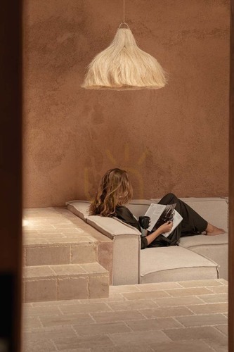 Sprawdź Lampa wisząca Rami Natural M Grass Collection
