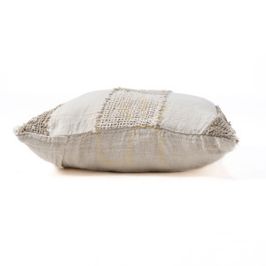 Poszewka na poduszkę The Linen Threads 50x50 cm biała naturalna small 5
