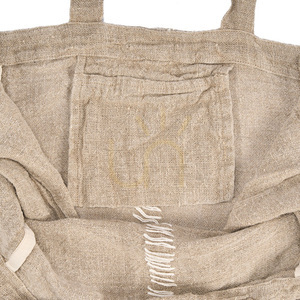 Torba shopper lniana naturalna 40x40 cm small 6