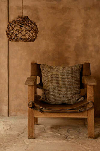 Sprawdź Poszewka na poduszkę lniana The Linen Grain 50x50 cm naturalna czarna