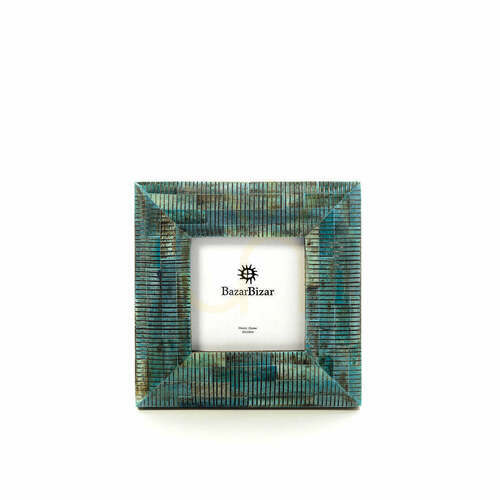 Sprawdź Ramka na zdjęcia The Ocean Ripple Turquoise 10x10