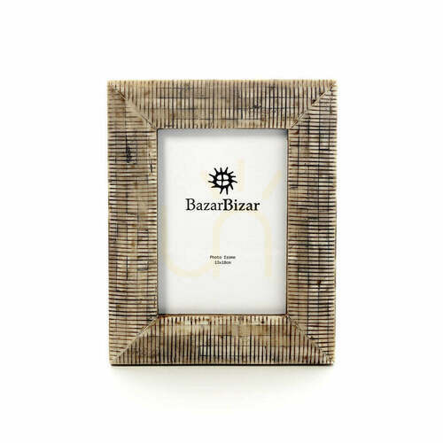 Sprawdź Ramka na zdjęcia 13x18 cm Bazar Bizar Desert Weave Antique, kość bawola