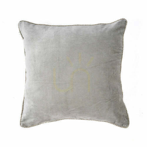 Sprawdź Poszewka na poduszkę Velvet Crush szara 50x50 cm