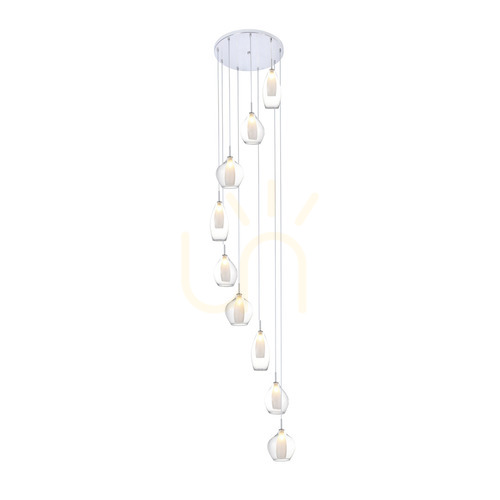 Sprawdź Lampa Wisząca Azzardo AMBER MILANO 9 Transparentny