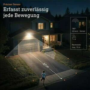Naświetlacz z czujnikiem Steinel XLED Protect  PIR 14,3W 3000K 1642lm IP54 IK03 230V biały /  tworzywo sztuczne small 2