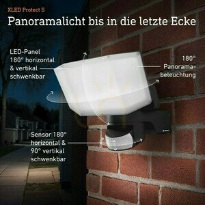 Naświetlacz z czujnikiem Steinel XLED Protect  PIR 14,3W 3000K 1642lm IP54 IK03 230V biały /  tworzywo sztuczne small 3