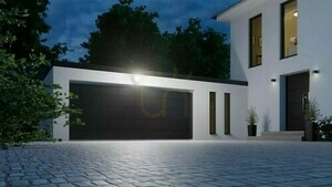 Naświetlacz z czujnikiem Steinel XLED Protect  PIR 14,3W 3000K 1642lm IP54 IK03 230V biały /  tworzywo sztuczne small 7