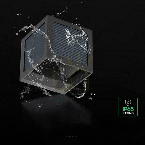 Sprawdź Oprawa ścienna solarna/USB V-TAC 9W LED COB czarna kostka 10x10cm IP65 czujnik ruchu VT-408CCT 900lm