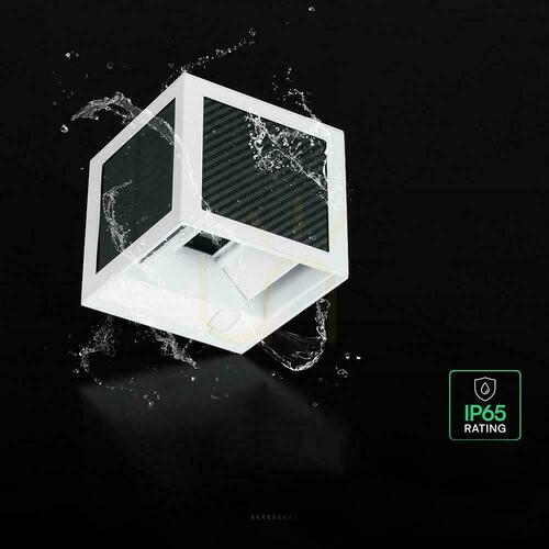 Sprawdź Oprawa ścienna solarna/USB V-TAC 9W LED COB biała kostka 10x10cm IP65 czujnik ruchu VT-408CCT 900lm
