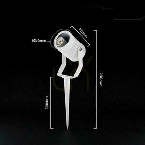Oprawa gruntowa ogrodowa wbijana aluminium GU10 biała IP65 VT-44005 3 lata gwarancji 1 Oprawa gruntowa ogrodowa wbijana aluminium GU10 biała IP65 VT-44005 3 lata gwarancji small 1