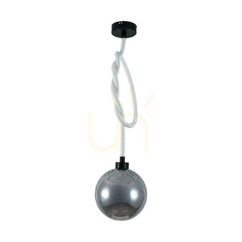 Sprawdź Oprawa zwieszana V-TAC LED 20W dymiona kula fi 23cm wiązany sznur VT-84037 3000K 1900lm