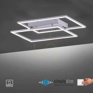 Plafon INIGO 8192-55 Srebrny 2xLED small 10