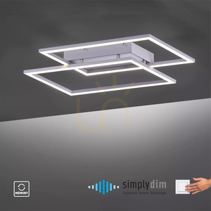 Plafon INIGO 8192-55 Srebrny 2xLED small 11