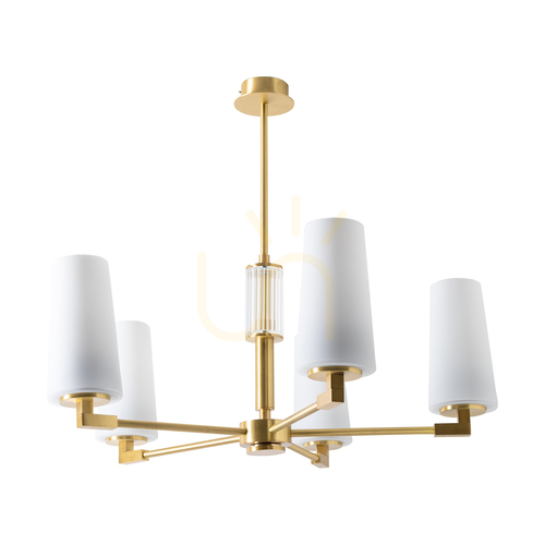 Sprawdź Lampa Wisząca VINCENZA 1244 Mosiądz 5xLED