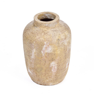 Wazon z terakoty Bazar Bizar Clay Echo kremowy M 30 cm small 3