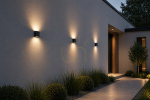Kinkiet zewnętrzny NORLYS NORA 2464BL LED IP65 czarny DALI2 small 2