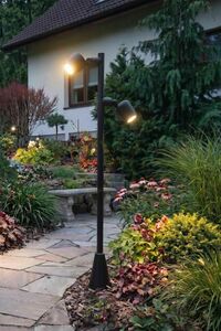 Lampa zewnętrzna stojąca regulowane głowice SU-MA Dublo DBL-1000 czarny IP65 GU10 100 cm small 5
