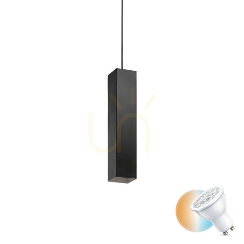 Sprawdź Lampa wisząca Ideallux LOOK 126913 czarna GU10 1x28W fi 6 cm