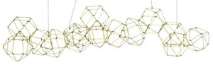 Lampa wisząca Luces Exclusivas ASIS LE41326 złota LED 67 W 137 cm small 1