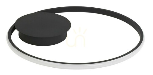 Sprawdź Czarny plafon LED Luces Exclusivas ARICA LE41577 32 W 2320 lm 3000 K Ø50 cm