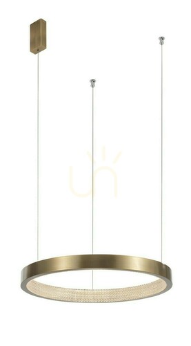 Sprawdź Lampa wisząca LED Luces Exclusivas ORITO LE41725, antyczny mosiądz, Ø 45 cm, 18 W, 1020 lm, 3000 K
