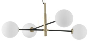 Lampa wisząca Luces Exclusivas PLATO LE41769 4xG9 czarno-złota, 103 cm small 1