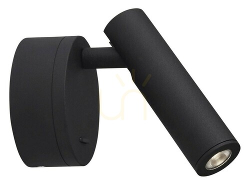 Sprawdź Kinkiet LED z reflektorkiem Luces Exclusivas BADAJOZ, czarny mat, 3 W, 3000 K, LE42247