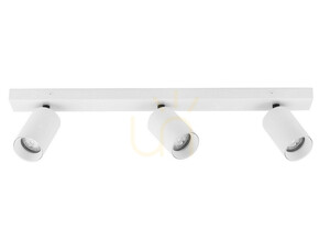 Biały plafon z trzema reflektorami CLORINDA Luces Exclusivas LE61468 GU10 small 1