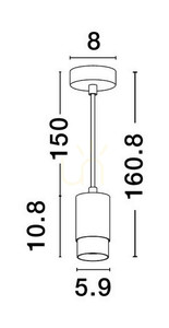 Lampa Wisząca CAYES Luces Exclusivas LE42622 small 5