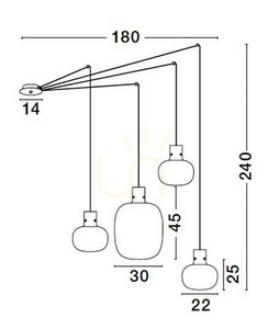 Lampa Wisząca PADRE Luces Exclusivas LE42632 5 Lampa Wisząca PADRE Luces Exclusivas LE42632 small 5