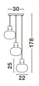 Lampa Wisząca PADRE Luces Exclusivas LE42634 small 5
