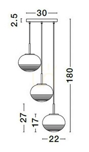 Lampa Wisząca HAINA Luces Exclusivas LE42646 small 4