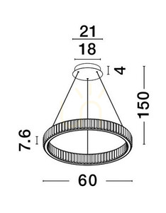 Lampa Wisząca BAUTA Luces Exclusivas LE42674 small 4