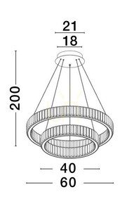 Lampa Wisząca BAUTA Luces Exclusivas LE42676 3 Lampa Wisząca BAUTA Luces Exclusivas LE42676 small 3