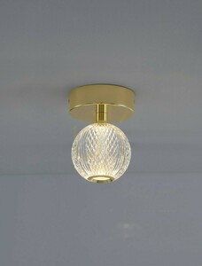 Plafon LED Luces Exclusivas CANA LE42691 złoty 12 cm small 1