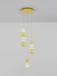 Lampa wisząca LED PONCE Luces Exclusivas LE42700, złota, 18 W, 3200 K small 1