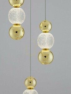 Lampa wisząca LED PONCE Luces Exclusivas LE42700, złota, 18 W, 3200 K small 2