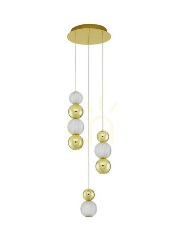 Sprawdź Lampa wisząca LED PONCE Luces Exclusivas LE42700, złota, 18 W, 3200 K