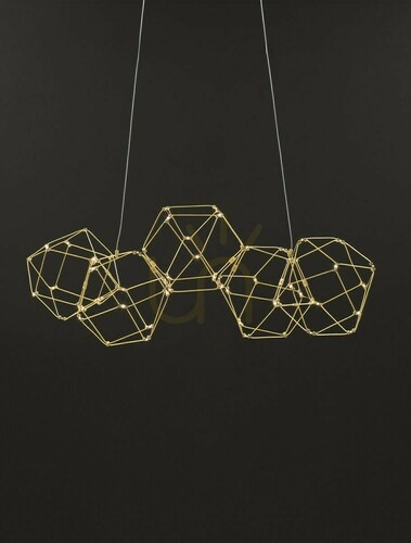 Sprawdź Złota lampa wisząca ASIS Luces Exclusivas LE42726 LED 21,6 W 3000 K