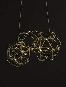 Złota lampa wisząca ASIS Luces Exclusivas LE42726 LED 21,6 W 3000 K small 3