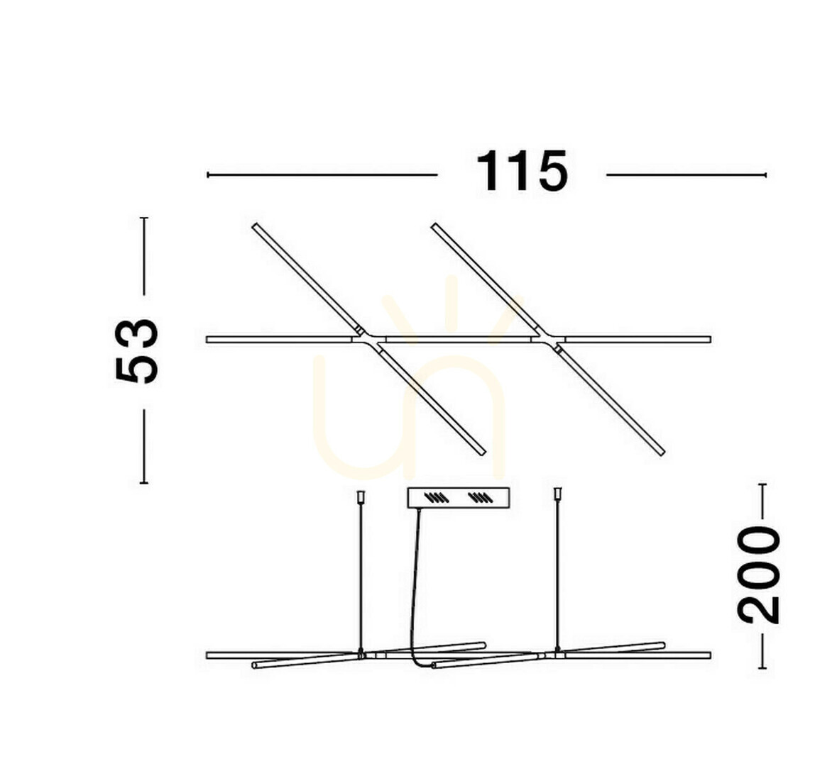 Sprawdź Lampa Wisząca BELL Luces Exclusivas LE42729 Lampa Wisząca BELL Luces Exclusivas LE42729