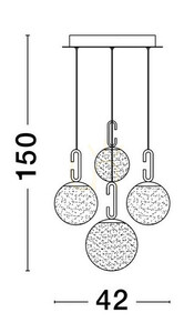 Lampa Wisząca YARA Luces Exclusivas LE42732 5 Lampa Wisząca YARA Luces Exclusivas LE42732 small 5
