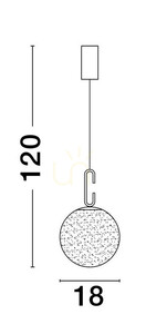 Lampa Wisząca YARA Luces Exclusivas LE42733 small 5