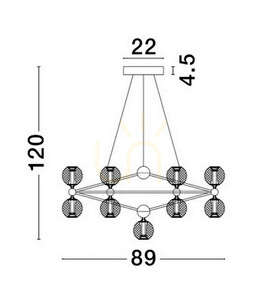 Lampa Wisząca BOYA Luces Exclusivas LE42739 small 3