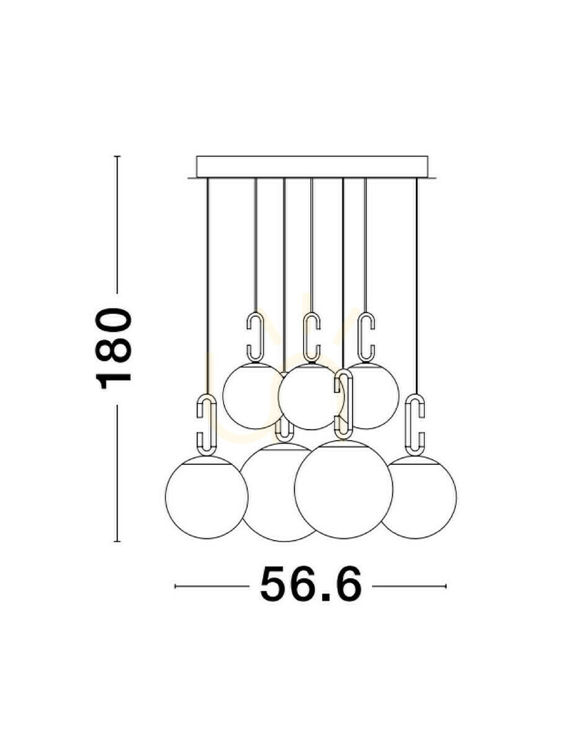 Obejrzyj Lampa Wisząca YARA Luces Exclusivas LE42757 Lampa Wisząca YARA Luces Exclusivas LE42757