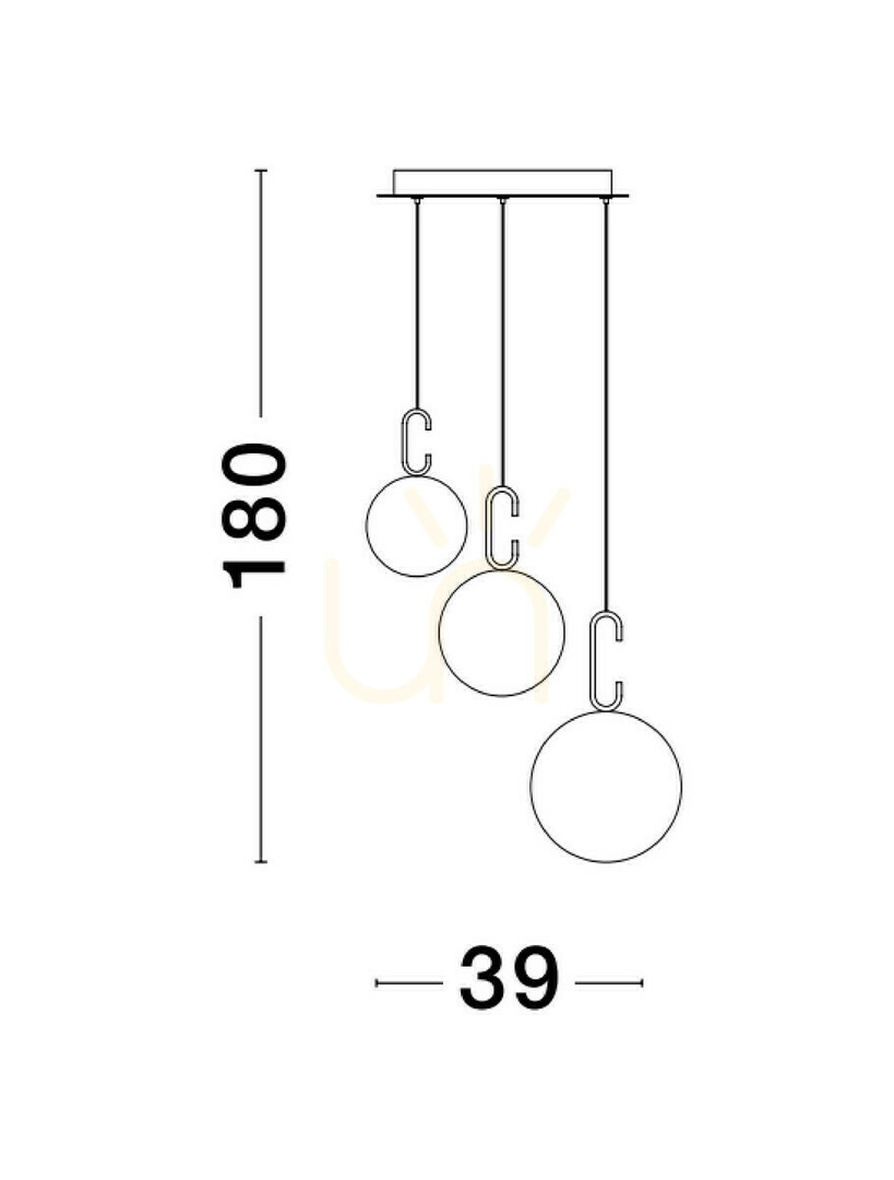 Obejrzyj Lampa Wisząca YARA Luces Exclusivas LE42758 Lampa Wisząca YARA Luces Exclusivas LE42758